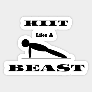 HIIT like a Beast Sticker